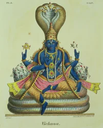 Vishnu, graviert von de Marlet